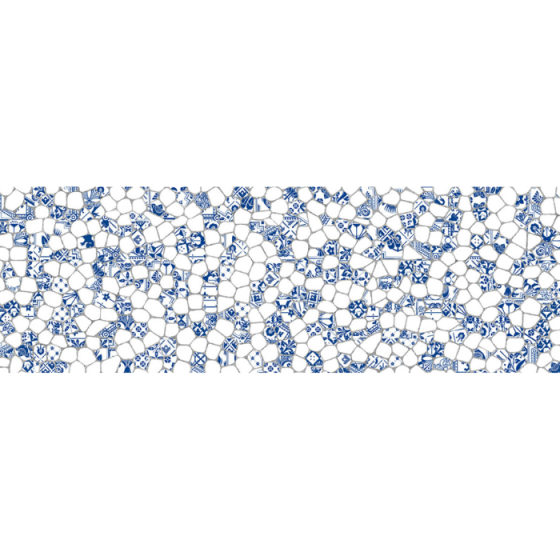 White Gaudi Brillo 30×90 γυαλιστερό ανάγλυφο διακοσμητικό πλακίδιο